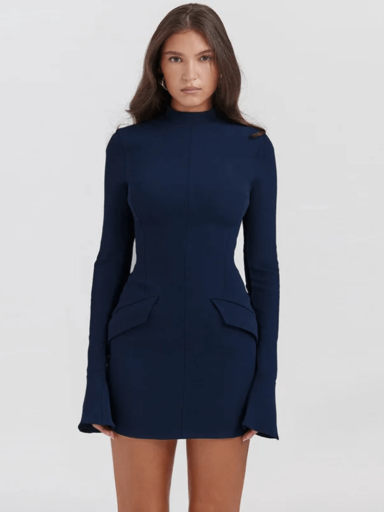 Vestido Curto Manga Longa