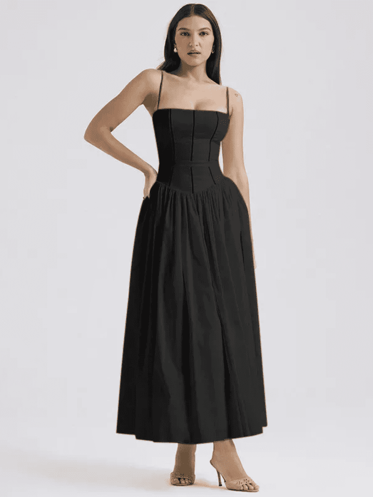 Vestido Longo Elegante para Festa de Alcinha - Verão