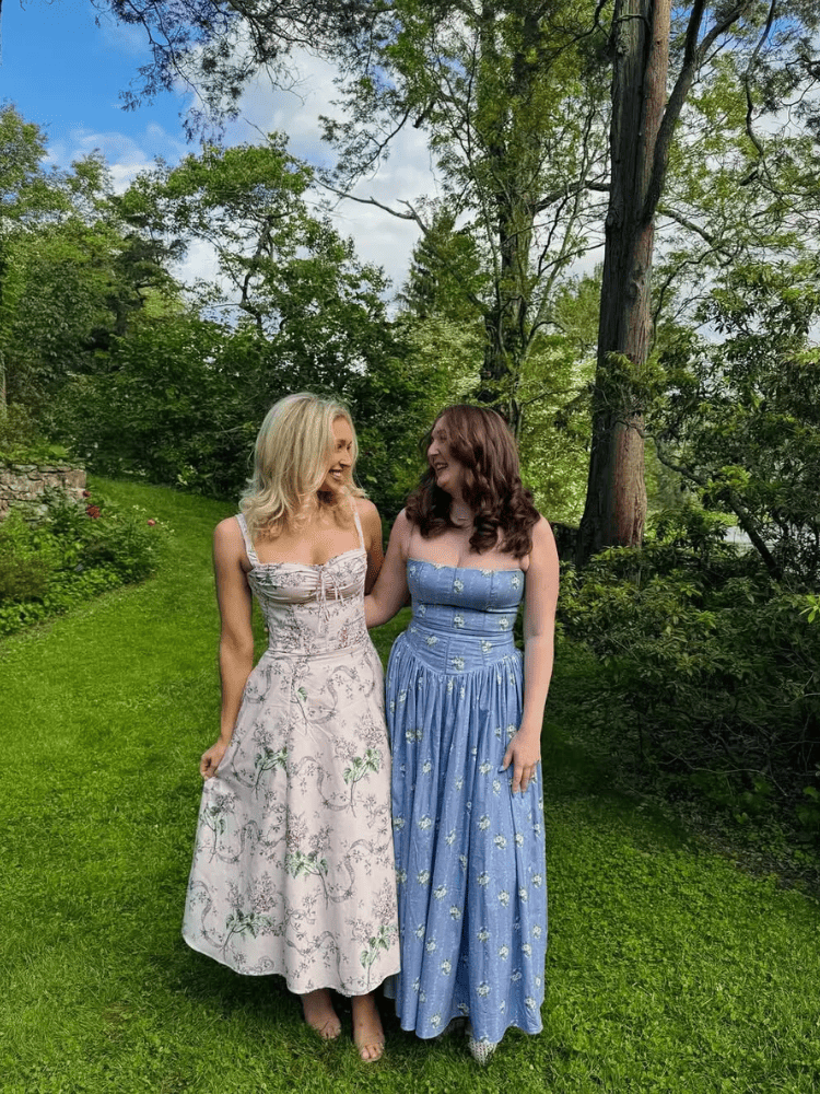 Vestido Midi Floral Alça Larga Verão