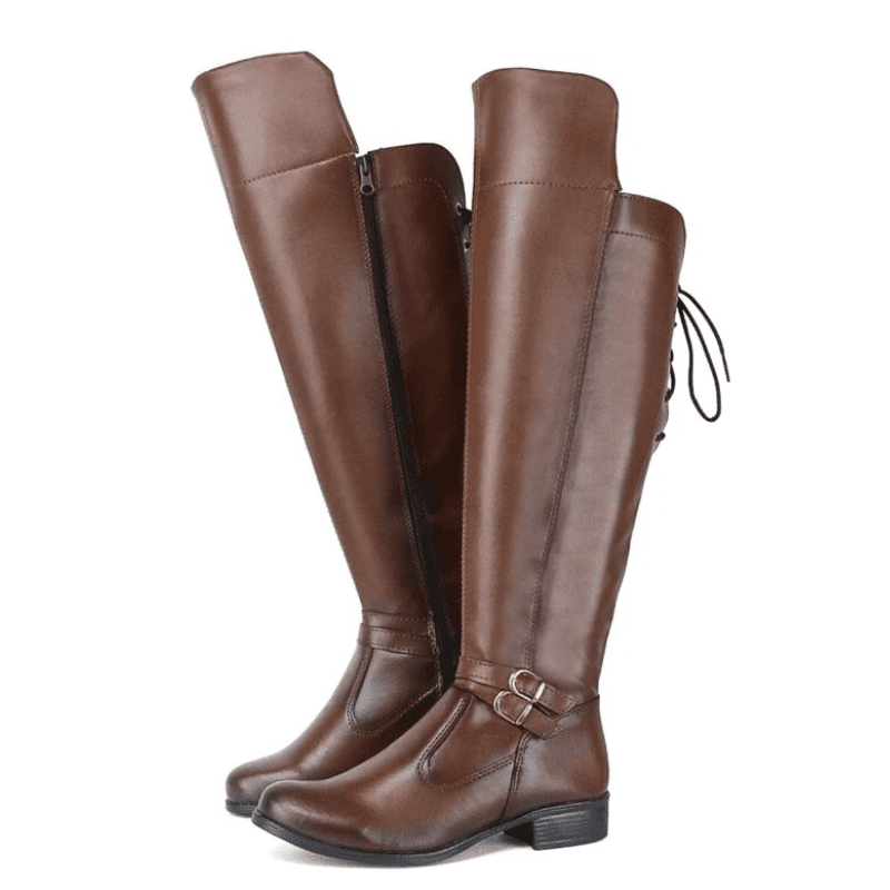 Bota Feminina Cano Longo Over The Knee Marrom