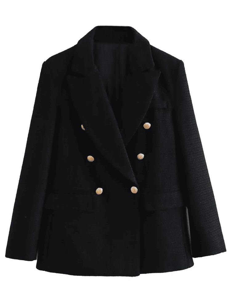 Blazer Feminino com Textura Zara Preto