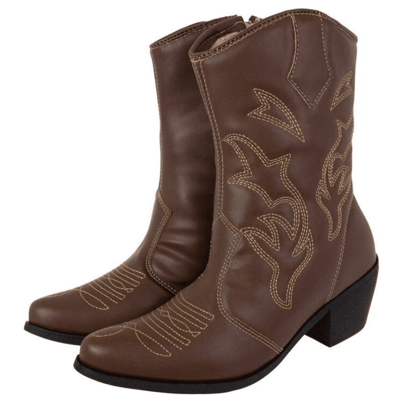 Bota Feminina Texana Cano Curto Marron