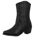 Bota Feminina Texana Cano Curto Preto