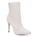 Bota Feminina Cano Curto Salto Fino Branco