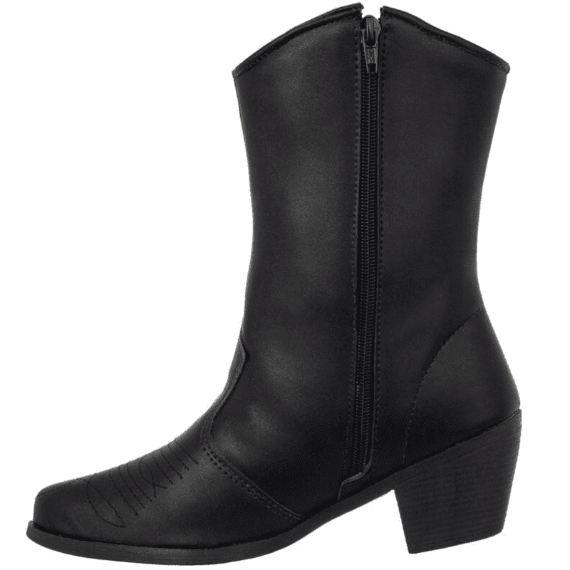 Bota Feminina Texana Cano Curto Preto