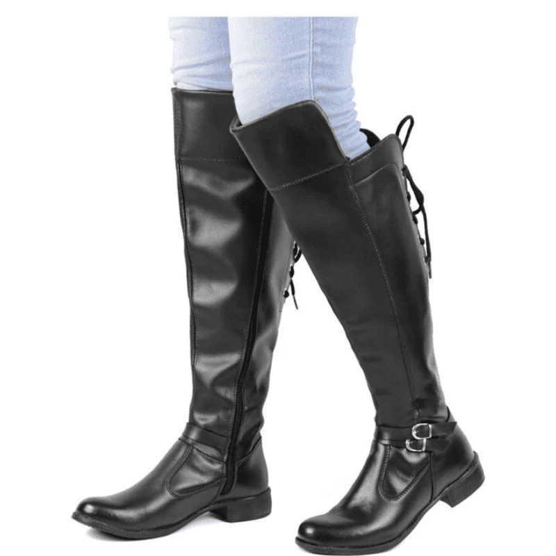 Bota Feminina Cano Longo Over The Knee Preto