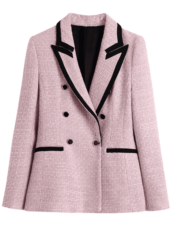 Blazer Feminino com Textura Zara Rosa