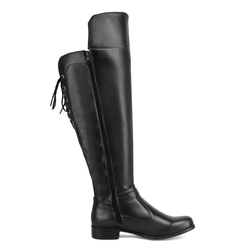 Bota Feminina Cano Longo Over The Knee Preto