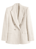 Blazer Feminino com Textura Zara Marfim