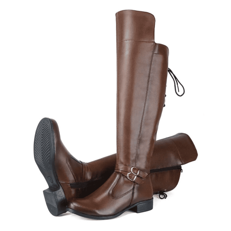 Bota Feminina Cano Longo Over The Knee Marrom