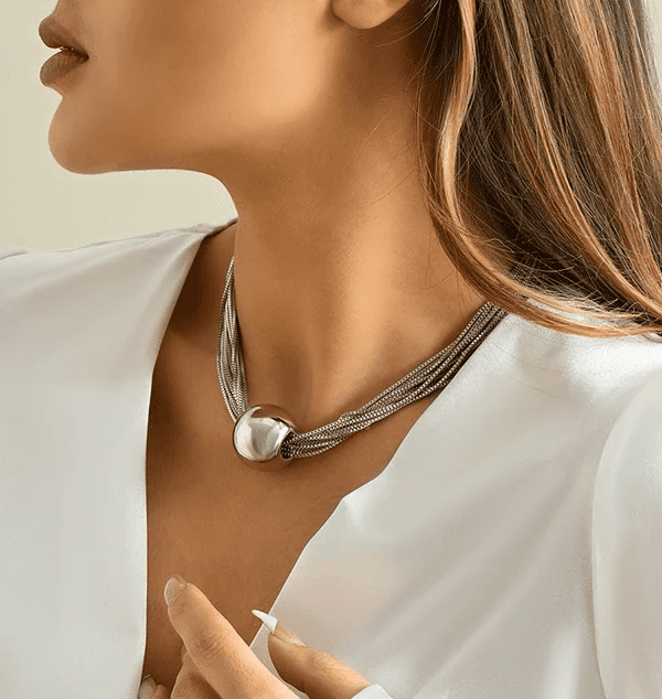 Colar Feminino Choker Globo