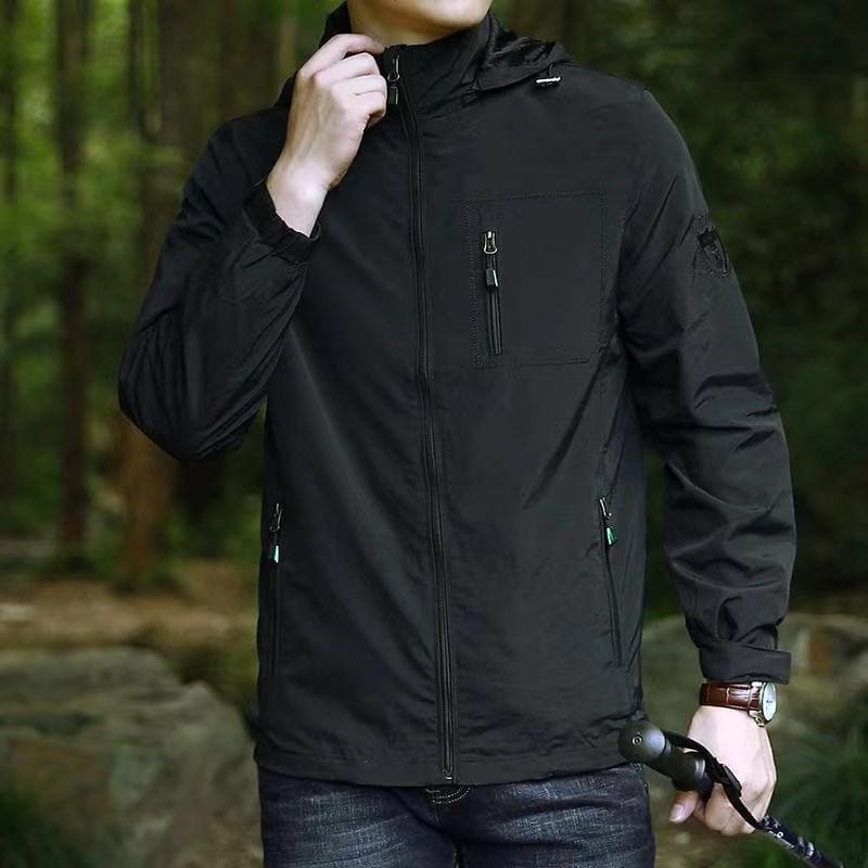 Jaqueta Masculina Impermeável Outdoor Preto